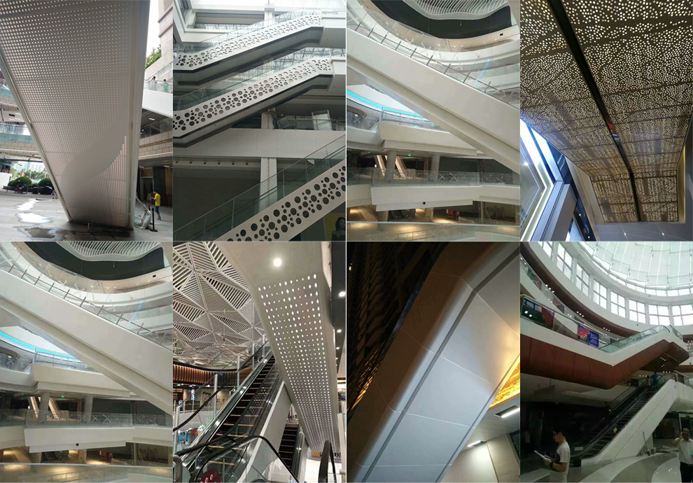 Perforated aluminum sheets used for building facade, HVAC and filtration panels