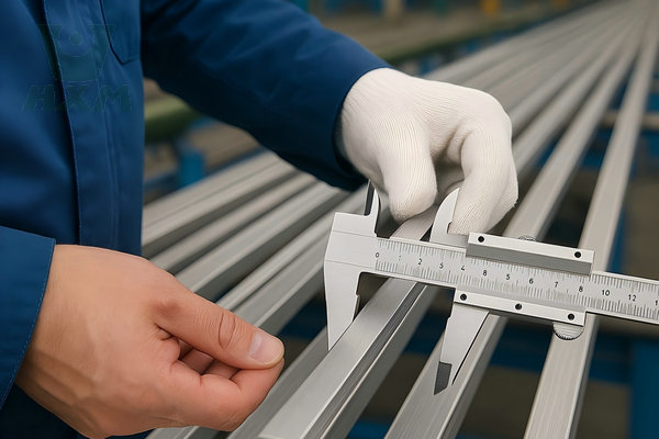 Detecting aluminum flat bars