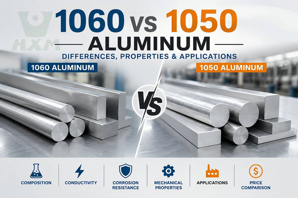 1060 vs 1050 aluminum comparison for conductivity, properties and applications
