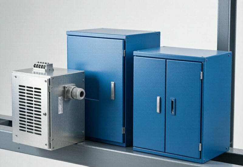 Industrial electrical enclosure housings made from 7005 aluminum coil