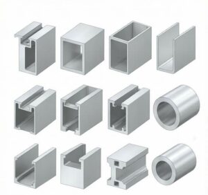 Aluminum extrusion profiles applied in building facades, curtain walls, window frames, solar panel mounting structures and industrial equipment frameworks - HXM Aluminum