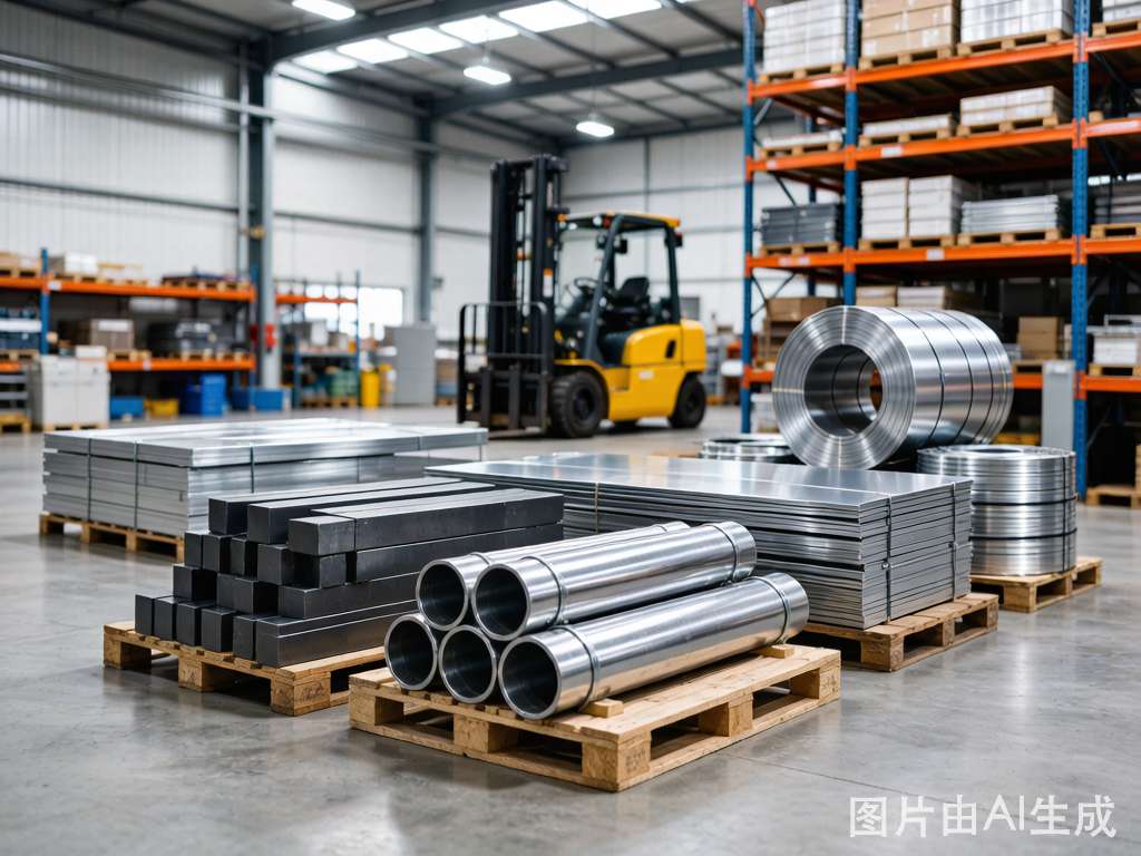 Aluminum products warehouse with tubes bars sheets coils ready for shipping from HXM Aluminum supplier