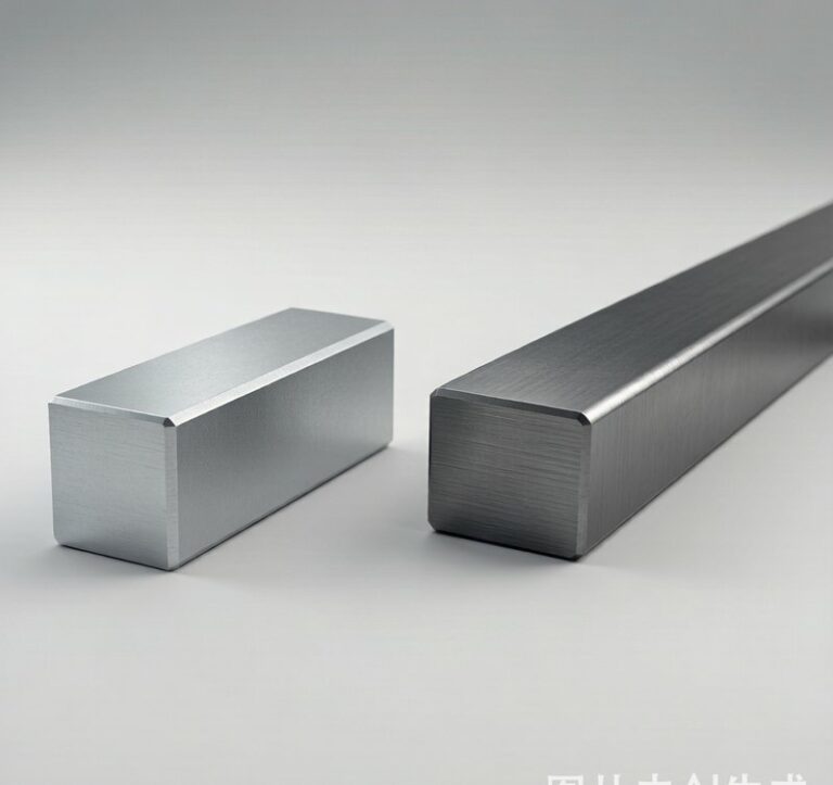 Aluminum and steel weight and density comparison engineering visualization