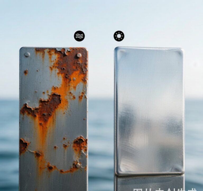 Aluminum corrosion resistance versus steel rust in marine environment