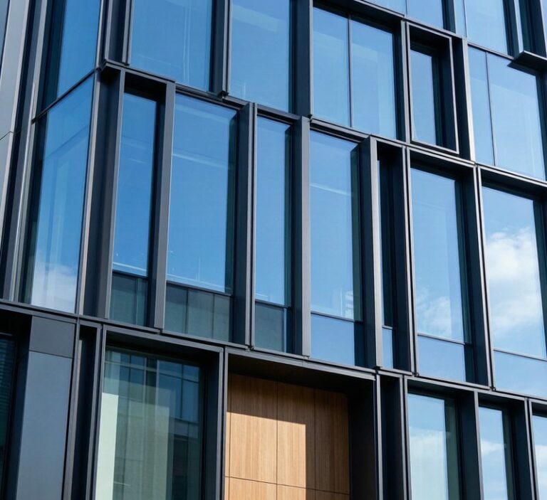 Anodized aluminum architectural profiles used in curtain wall and building facade applications