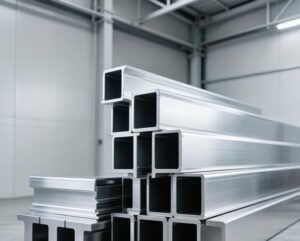 6082 aluminum structural extrusion profiles in warehouse