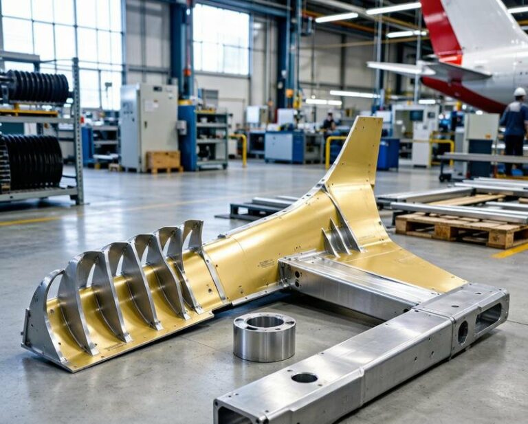 aircraft wing structural components aluminum ribs