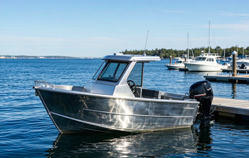 Marine boat built with 5052 marine grade aluminum coil panels