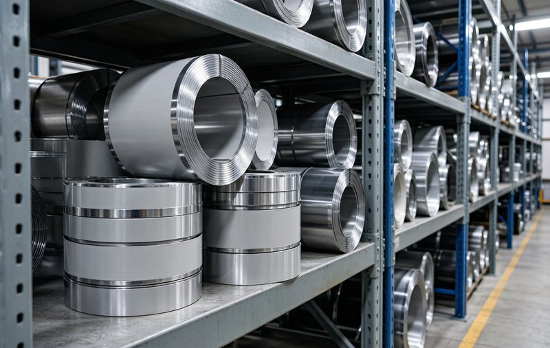 Stamped parts and blanks manufactured from 5052 aluminum strip