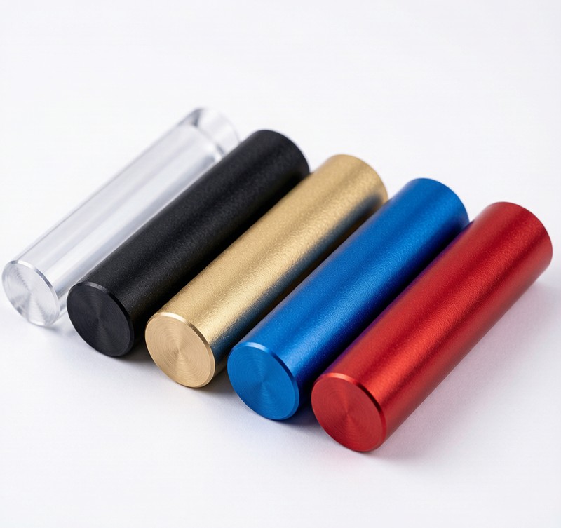 Anodized 6082 aluminum bars in various colors