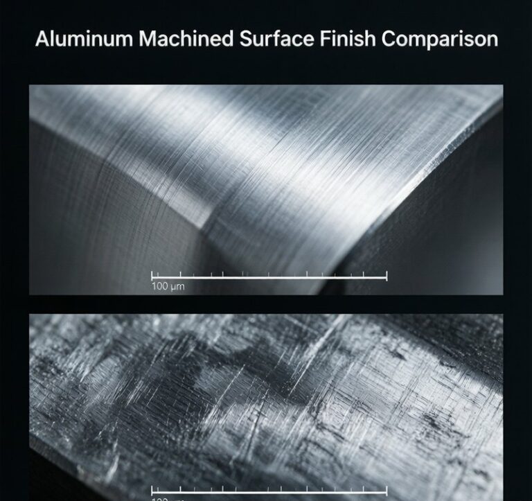 Aluminum Machined Surface Finish Quality Comparison Ra Grades
