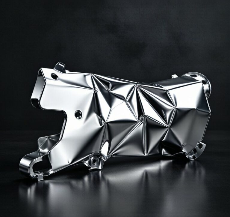Aluminum crash management system showing crumple zone bumper beam design for automotive safety