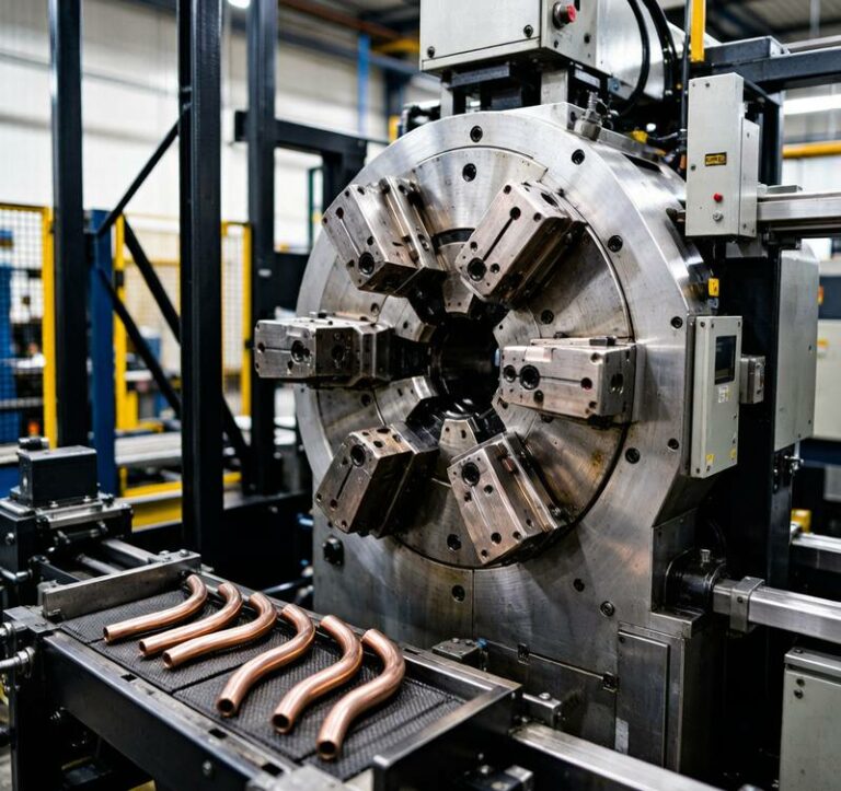 Aluminum tube bending CNC rotary draw machine and curved tube products