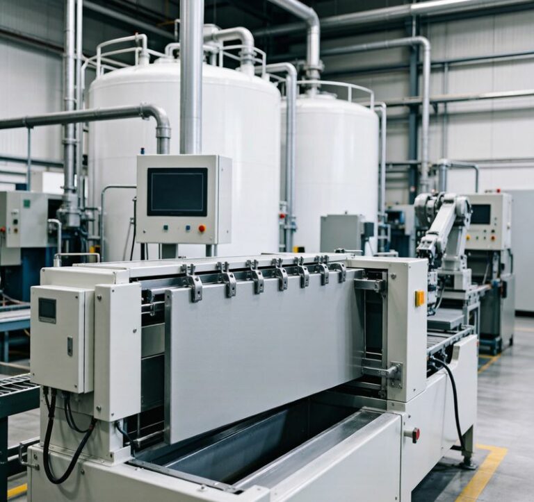 Aluminum electrophoretic deposition e-coating industrial finishing line process