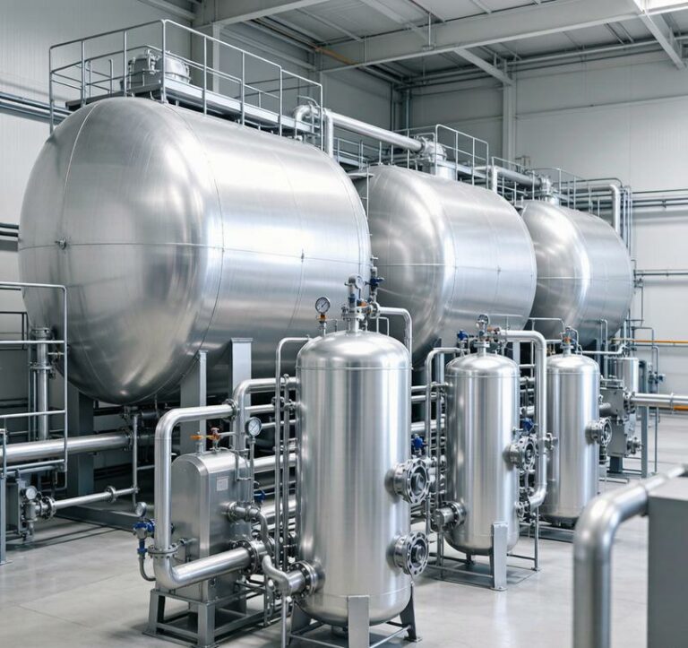 Chemical equipment made from 1100 aluminum including storage tanks and pressure vessels