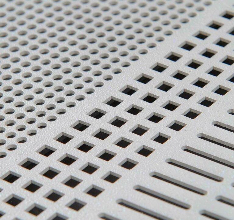 Perforated aluminum sheet with various hole patterns round square and slot