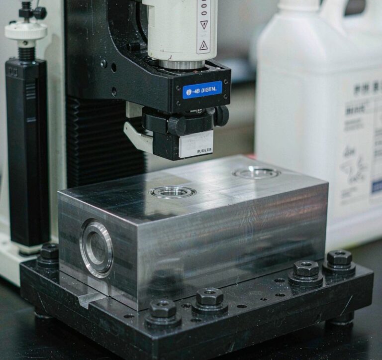 Hardness testing of aluminum alloy using Brinell or Rockwell indenter
