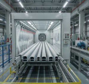 Aluminum powder coating line for architectural profile finishing for buyer comparison