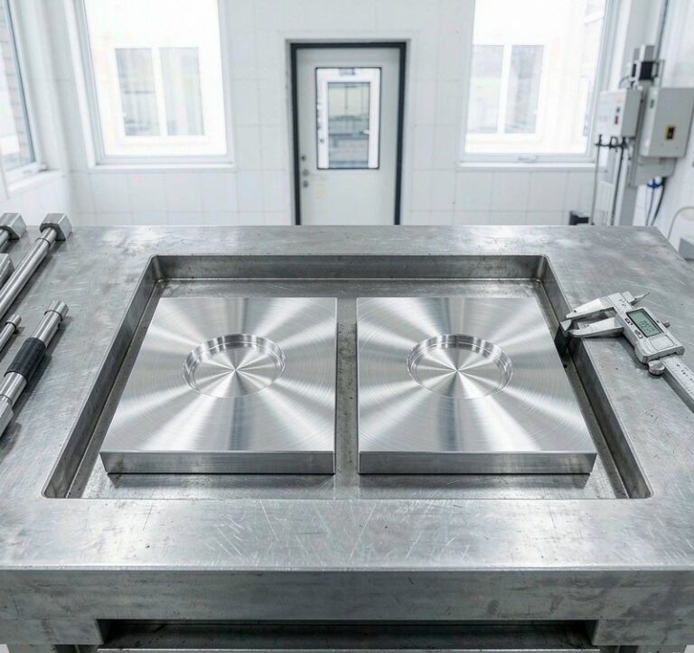 5454 and 5052 aluminum sample plates for alloy verification in quality lab