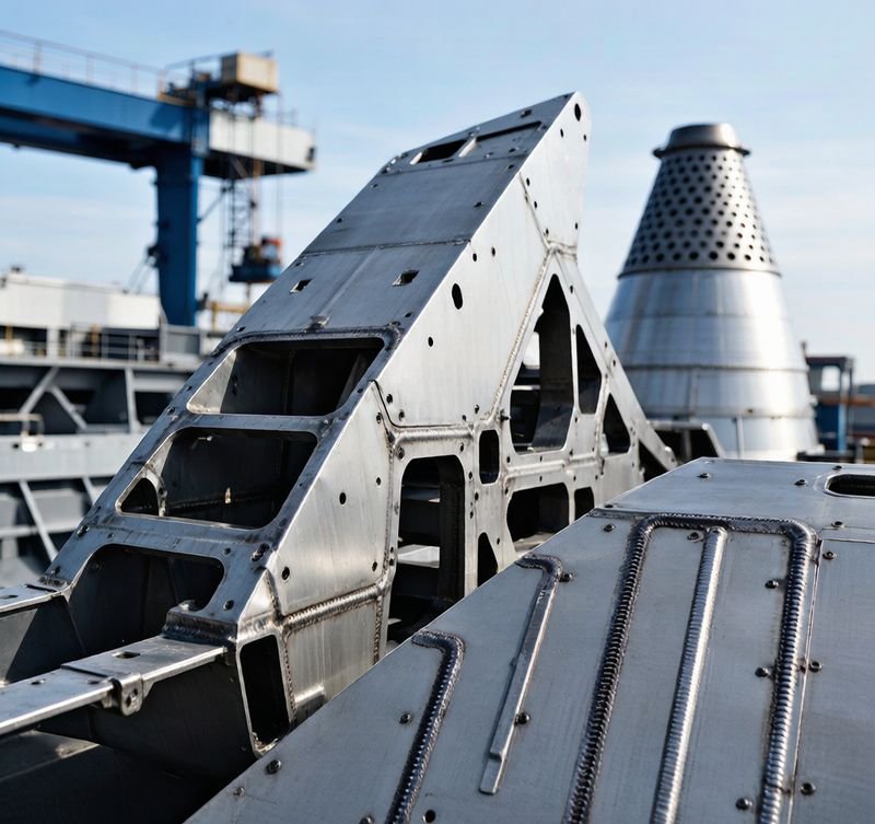 Finished welded 5083 marine grade aluminum assemblies for ship structures